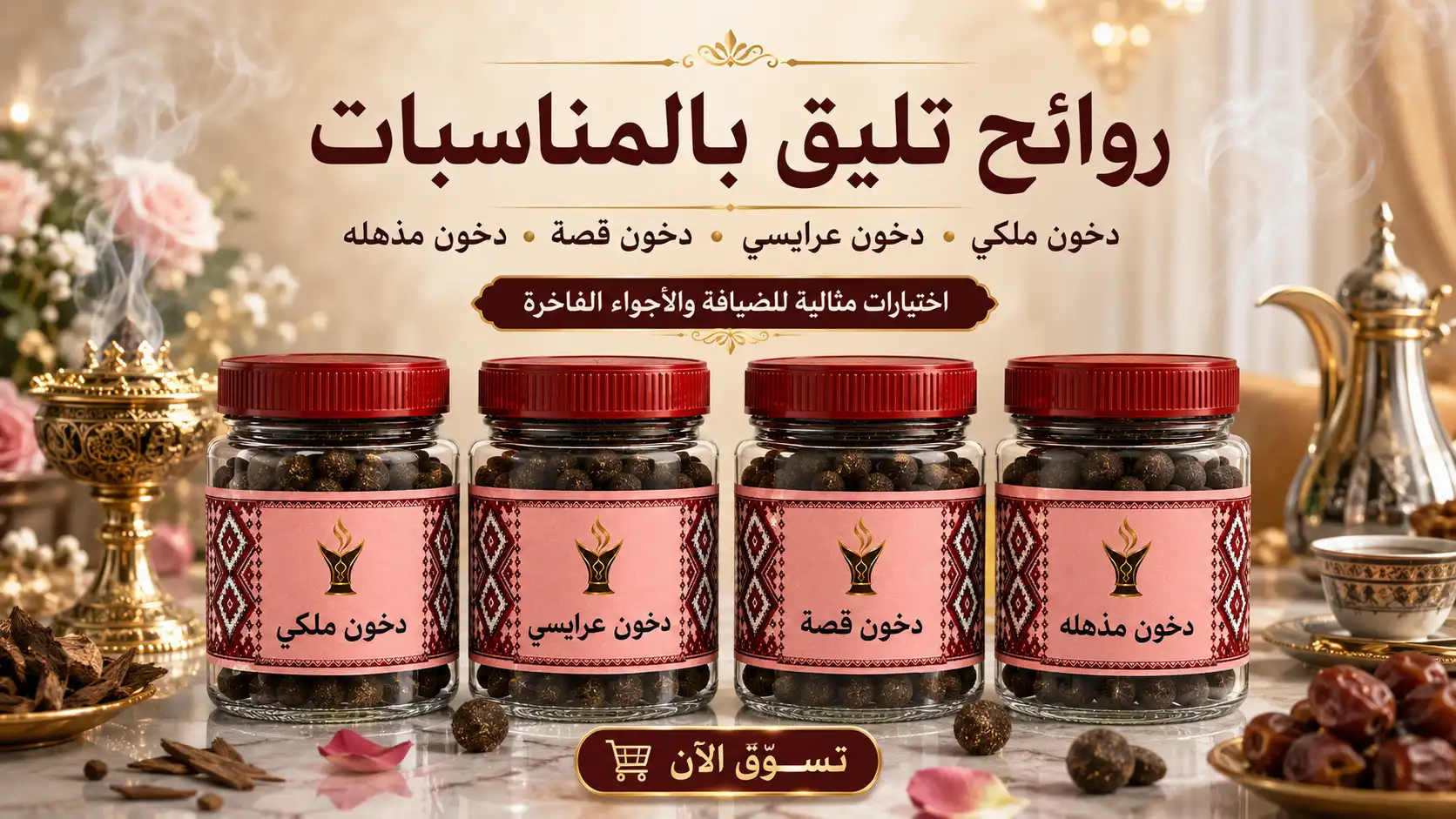 بخور دوسري ملكي درجة أولى للمجالس الراقية